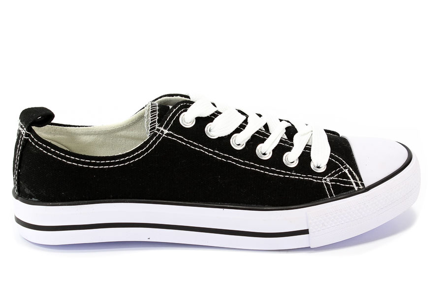 Trampki American LH-17-DLSN-01 Black-1/White