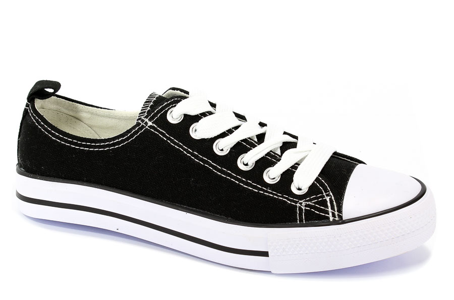 Trampki American LH-17-DLSN-01 Black-1/White