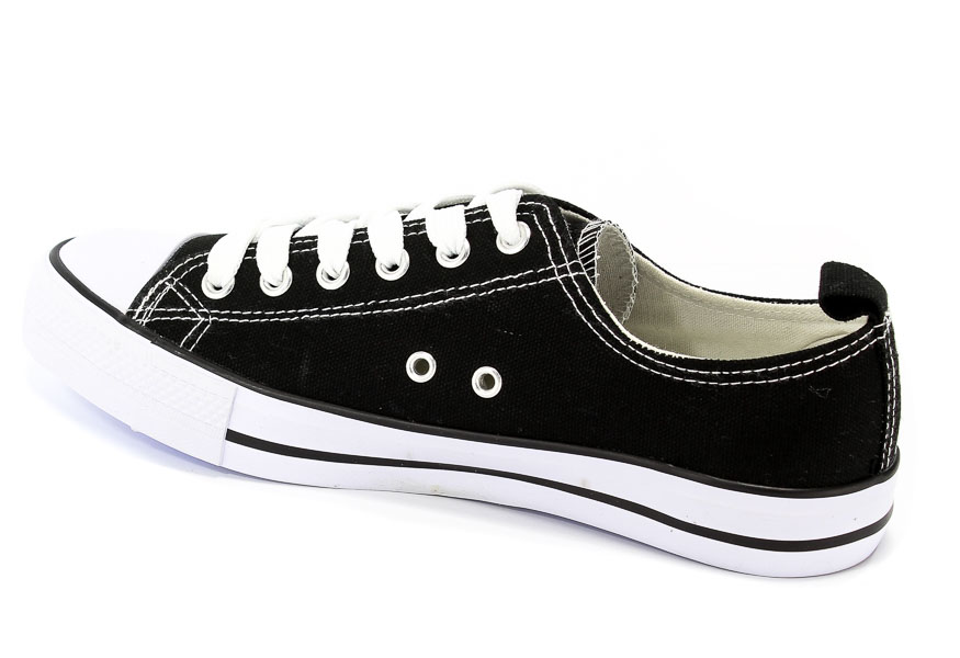 Trampki American LH-17-DLSN-01 Black-1/White