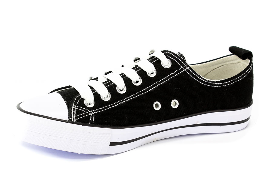 Półbuty American LH-18-DLSN-01 Black-10/White