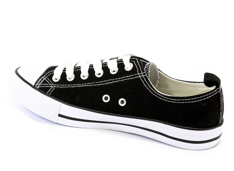 Półbuty American LH-18-DLSN-01 Black-10/White