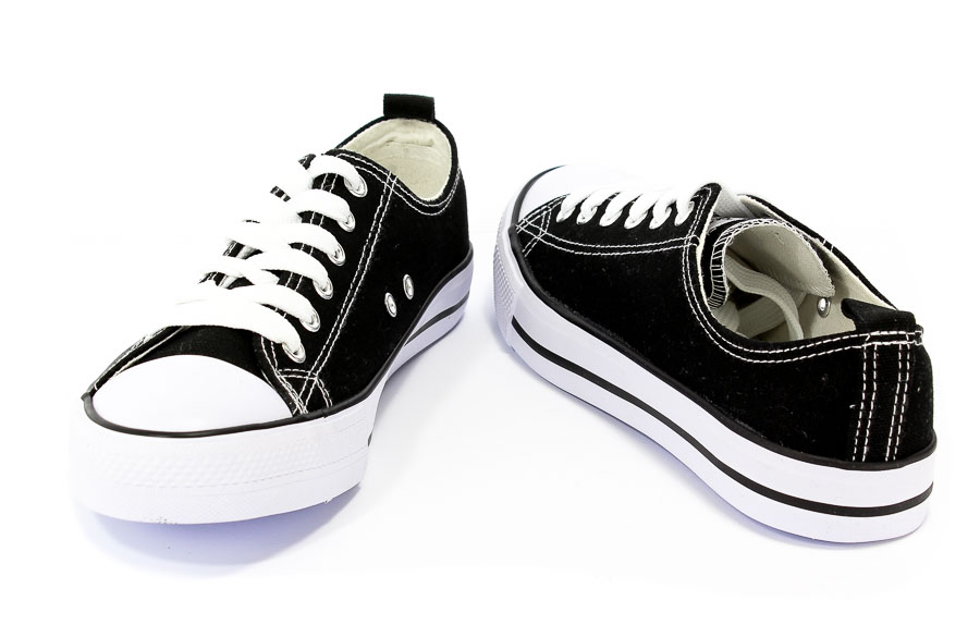 Półbuty American LH-18-DLSN-01 Black-10/White