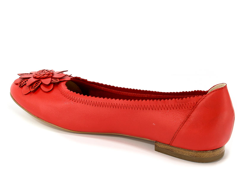 Baleriny Caprice 9-22103-20 501 Red Nappa