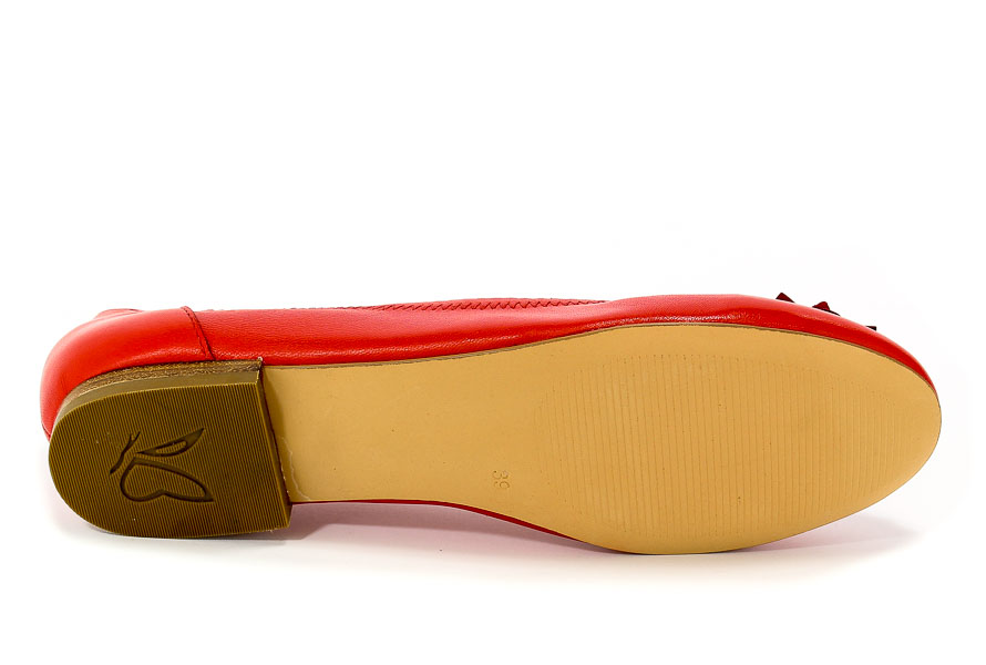 Baleriny Caprice 9-22103-20 501 Red Nappa