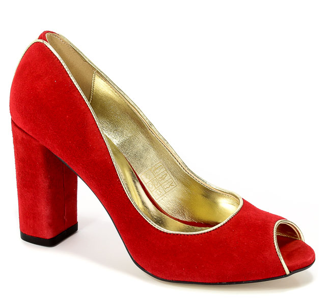 Czółenka Fabio Fabrizi 725 Czerwo Zam