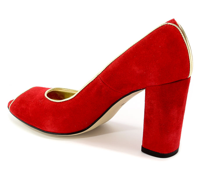 Czółenka Fabio Fabrizi 725 Czerwo Zam