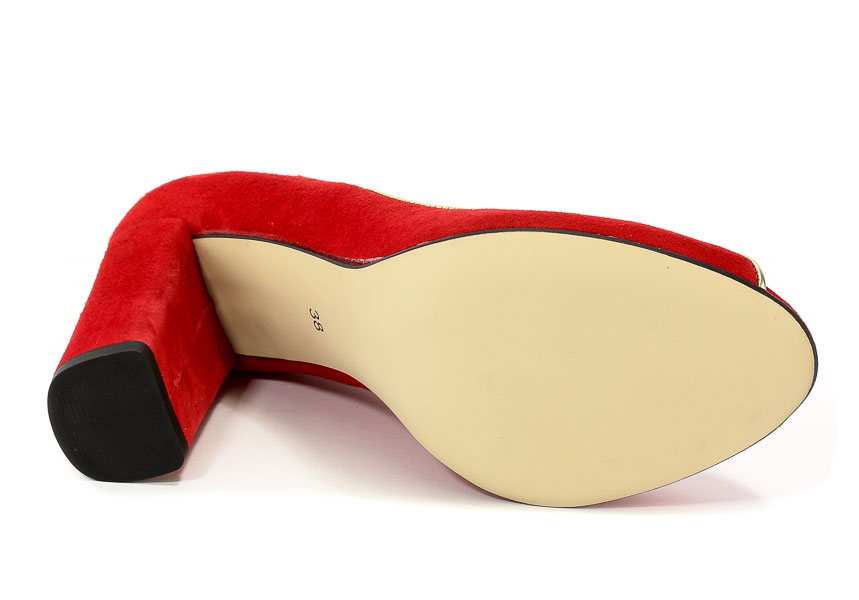 Czółenka Fabio Fabrizi 725 Czerwo Zam