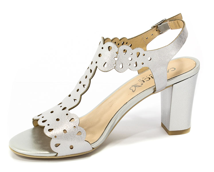 Sandały Caprice 9-28312-20 920 Silver Metal