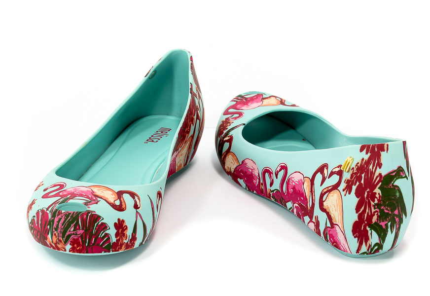 Baleriny Letnie Melissa 32298 52228 Green/Pink