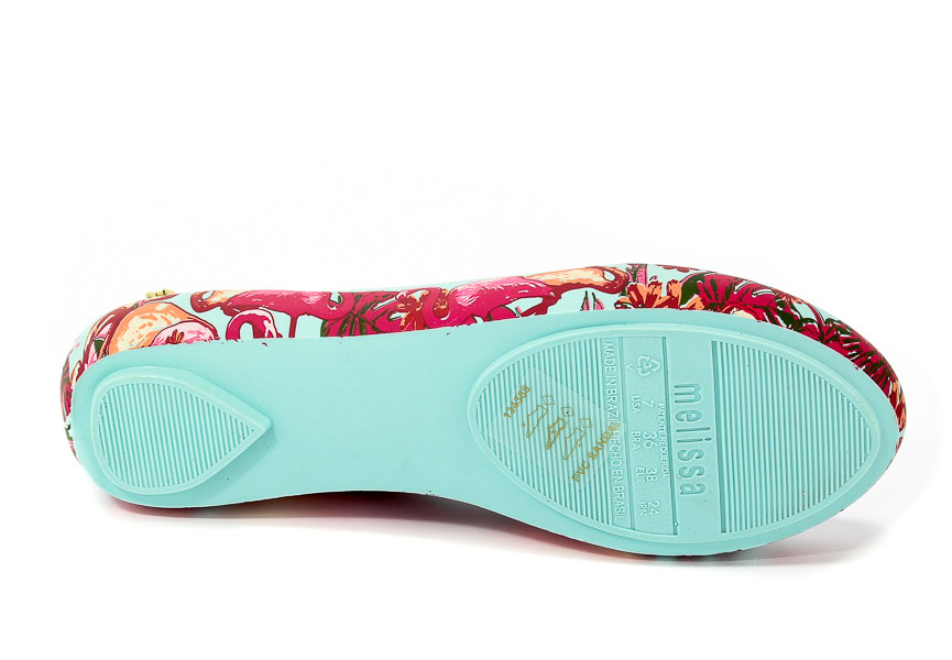 Baleriny Letnie Melissa 32298 52228 Green/Pink