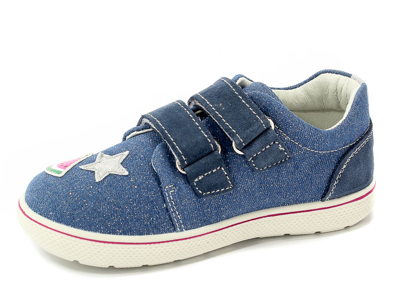 Półbuty Primigi 1358200 T.Jeans/Scamosc/Jean r.19-24