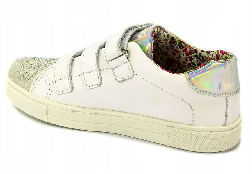 Półbuty Primigi 1428722 Nappa/Scamosc./Bianc r.30-35