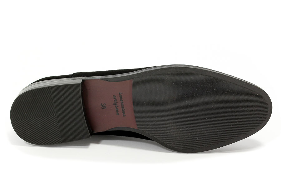 Półbuty Łukasz 3346 14 A Zamsz Czarny