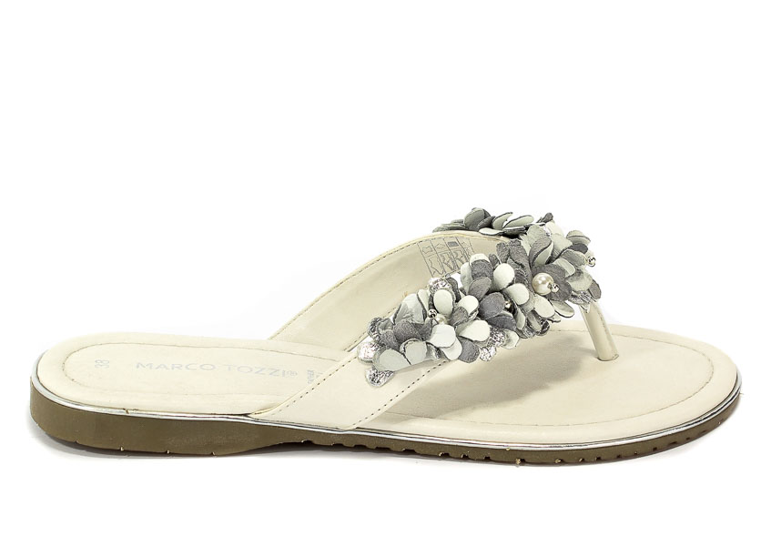 Klapki Marco Tozzi 2-27111-20 197 White Comb