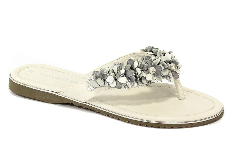 Klapki Marco Tozzi 2-27111-20 197 White Comb
