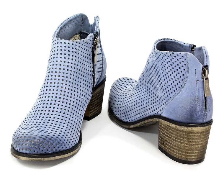 Botki Letnie Carinii B3016/MN-024-000-000-861 Niebieski