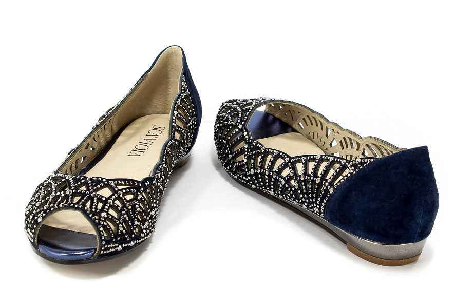 Baleriny Letnie Sca'viola B-74 Navy