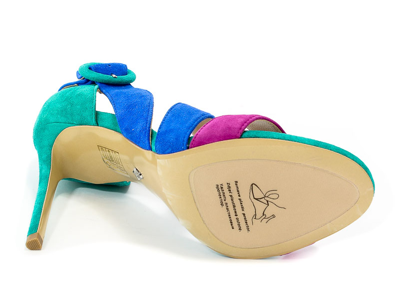 Sandały Sca'viola F-56 Violet Blue Green