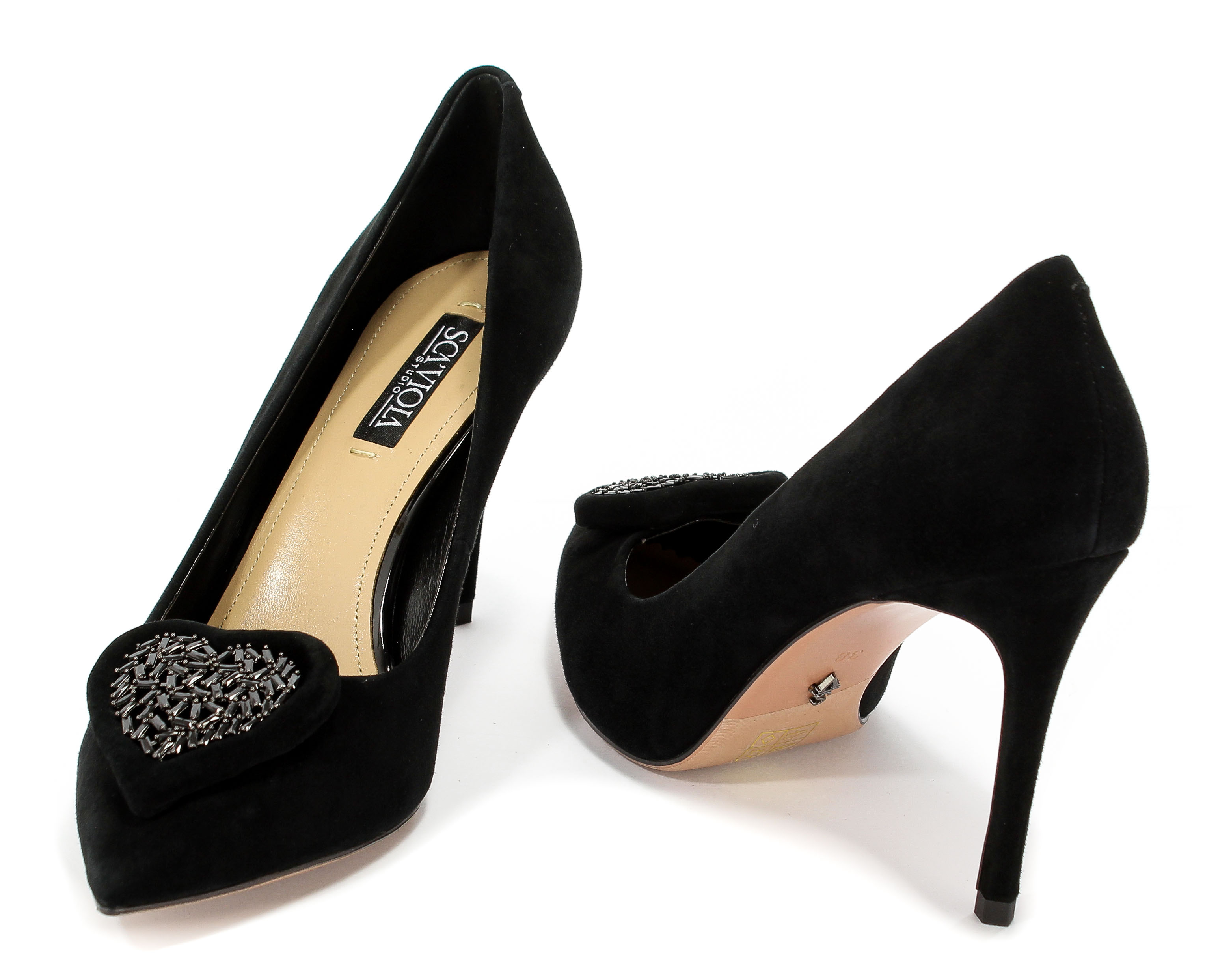 Czółenka Sca'viola B-79 Black Suede