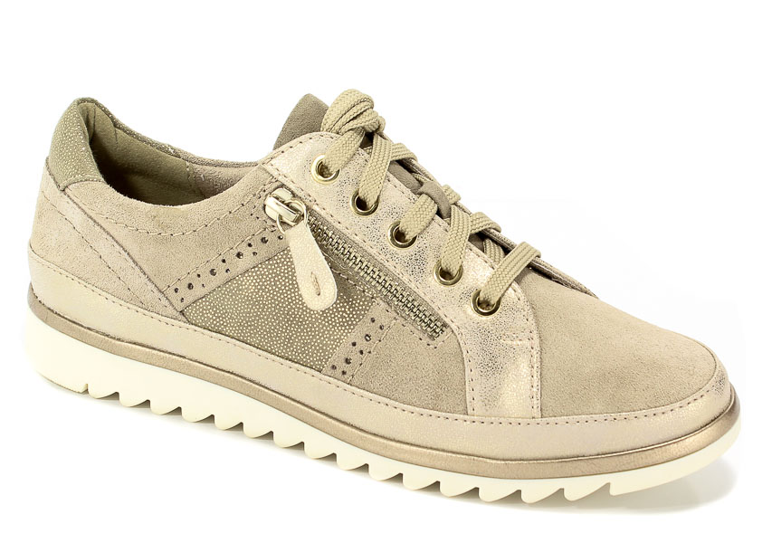 Półbuty Jana 8-23706-20 340 Taupe/gold