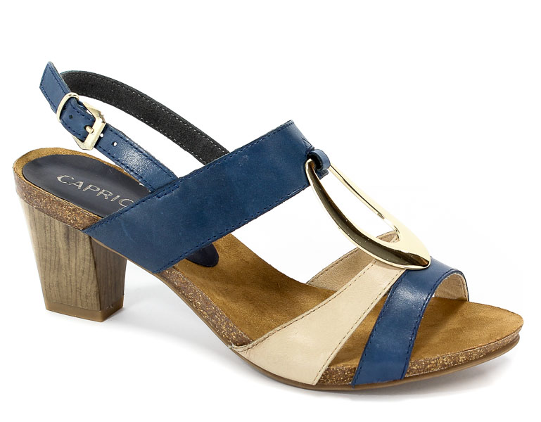 Sandały Caprice 9-28307-20 878 Navy/Beige