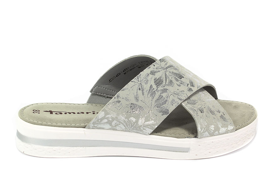 Klapki Tamaris 1-27230-20 295 Lt Grey/Silver