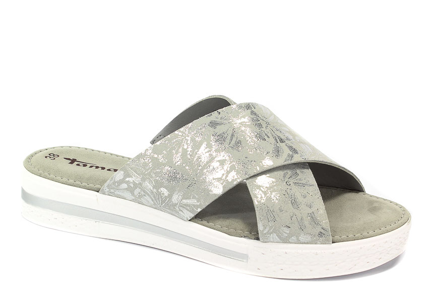 Klapki Tamaris 1-27230-20 295 Lt Grey/Silver