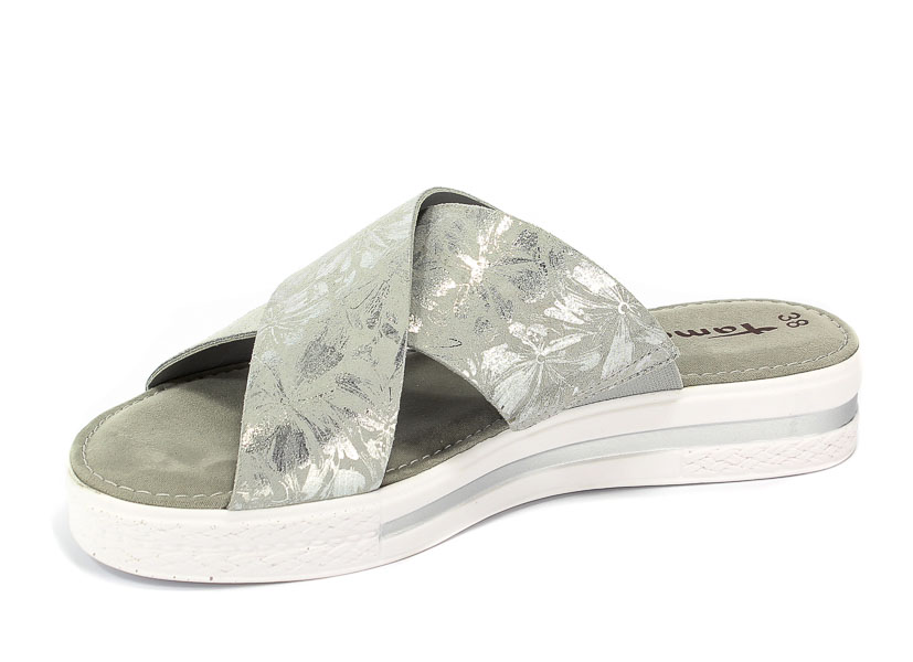 Klapki Tamaris 1-27230-20 295 Lt Grey/Silver