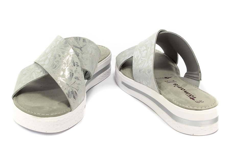 Klapki Tamaris 1-27230-20 295 Lt Grey/Silver