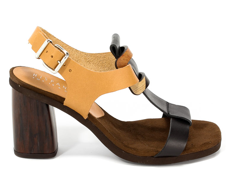 Sandały Hispanitas HV86601 Vachetta-V8-Black Vachetta-V8-Natural