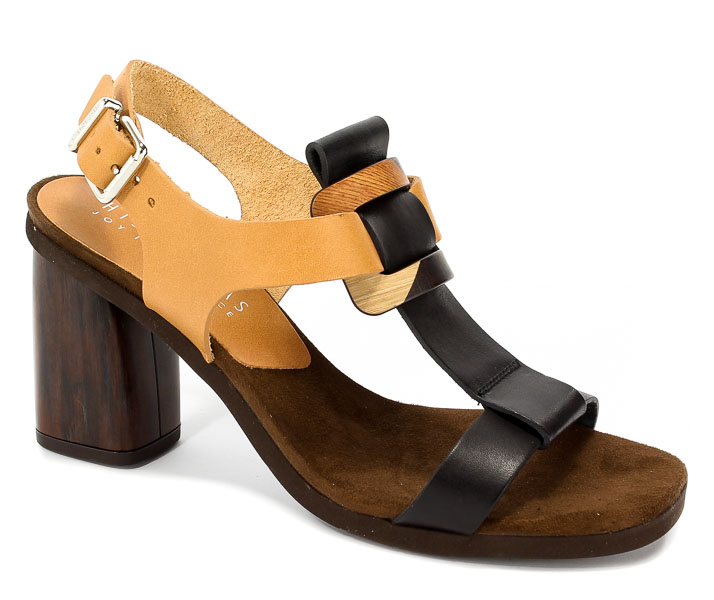 Sandały Hispanitas HV86601 Vachetta-V8-Black Vachetta-V8-Natural