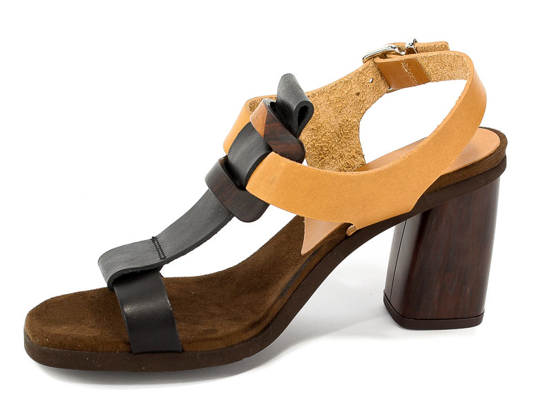 Sandały Hispanitas HV86601 Vachetta-V8-Black Vachetta-V8-Natural