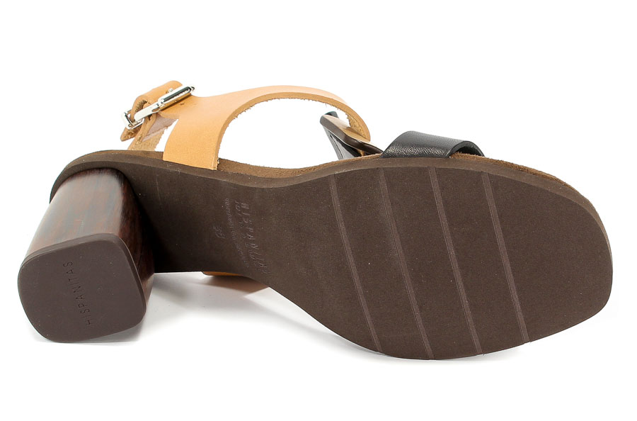 Sandały Hispanitas HV86601 Vachetta-V8-Black Vachetta-V8-Natural