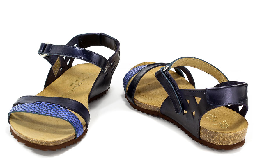 Sandały Ana Roman 18300 1 Venere Blue/2-3-4 Navy/5-6-7+Culote Matt Mirror