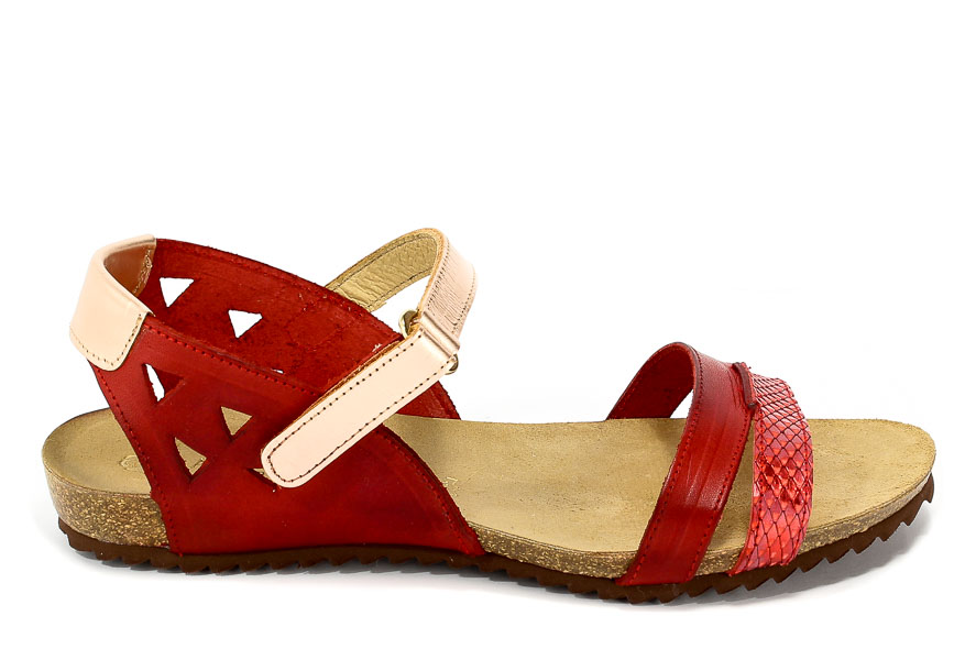 Sandały Ana Roman 18300 1 Venere Rosso/2-3-4 Rojo/5-6-7+ Cul Matt Mirror