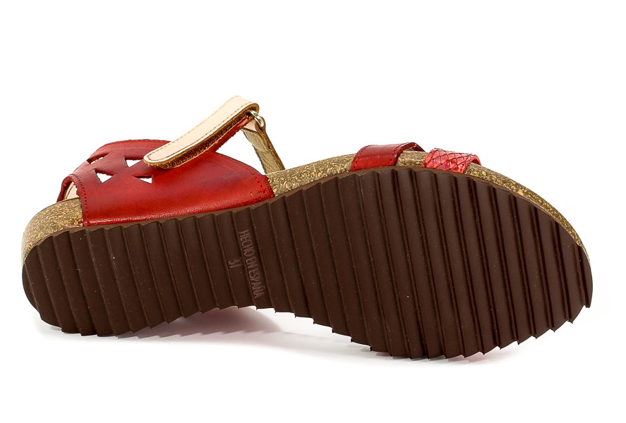 Sandały Ana Roman 18300 1 Venere Rosso/2-3-4 Rojo/5-6-7+ Cul Matt Mirror