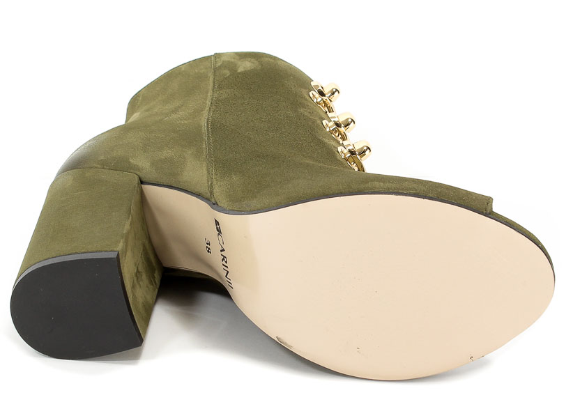 Botki Letnie Carinii B4236-I43-000-000-C00 Zielony