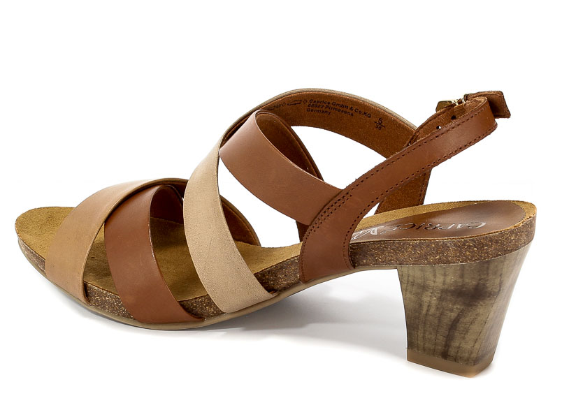 Sandały Caprice 9-28310-20 346 Nut/Camel/Sand