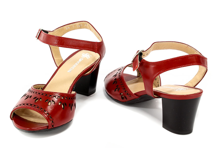 Sandały Grodecki 1160A Czerwony