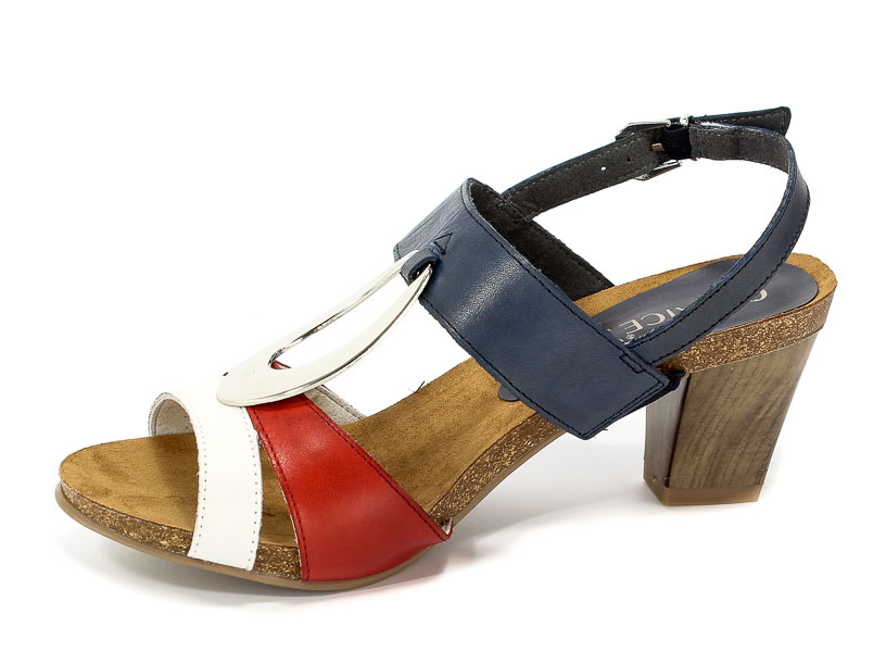 Sandały Caprice 9-28307-20 832 Navy/Red/White