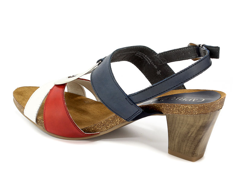 Sandały Caprice 9-28307-20 832 Navy/Red/White