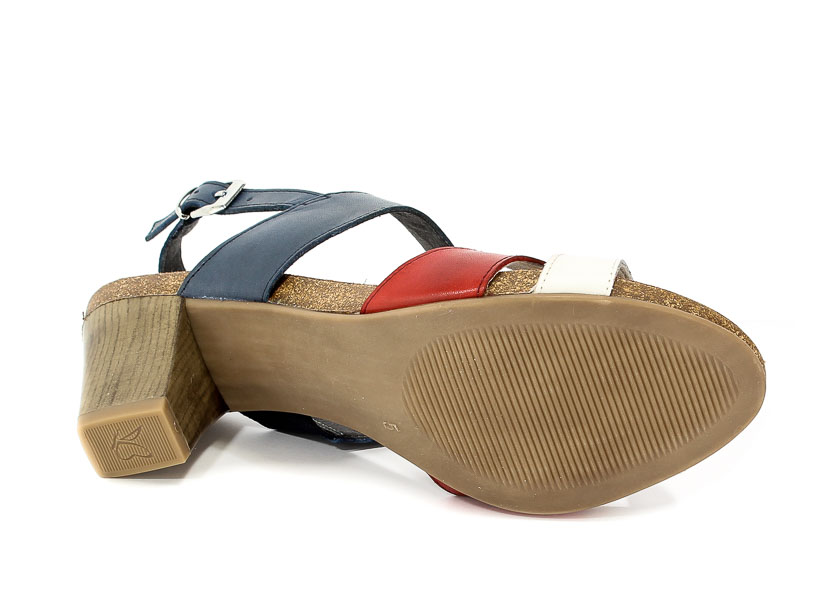 Sandały Caprice 9-28307-20 832 Navy/Red/White