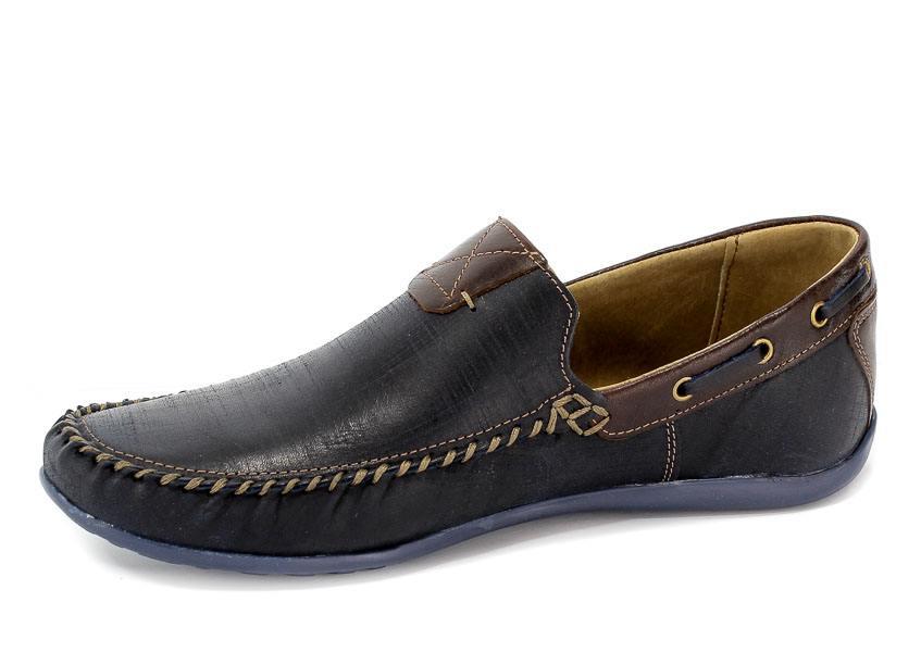 Mokasyny Riko 781 Kratka Blue/Brąz