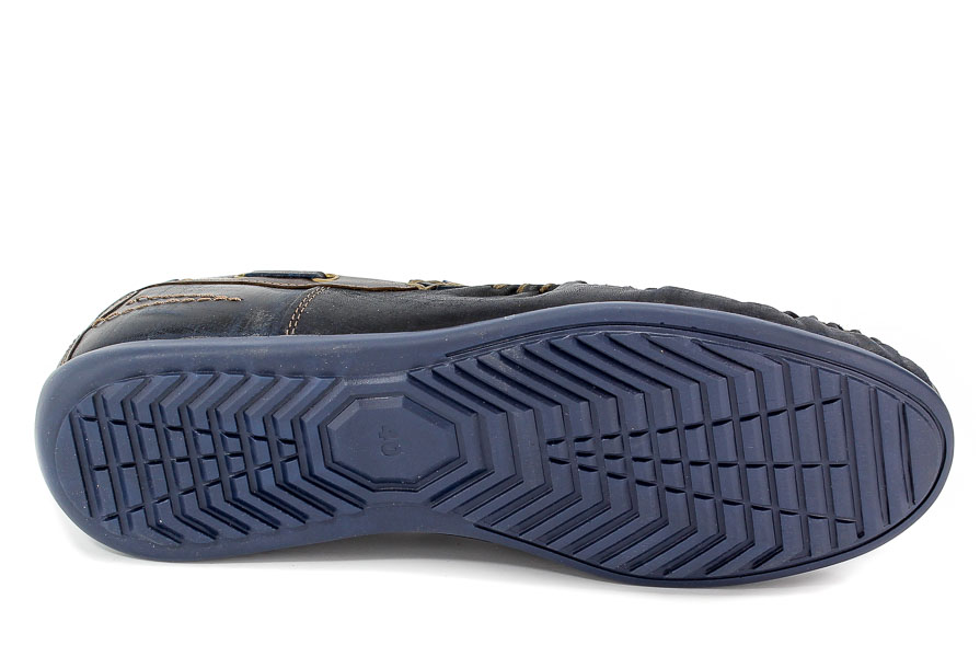 Mokasyny Riko 781 Kratka Blue/Brąz