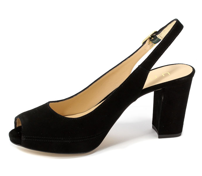Sandały Unisa Nick 18 Ks Black Kid Suede
