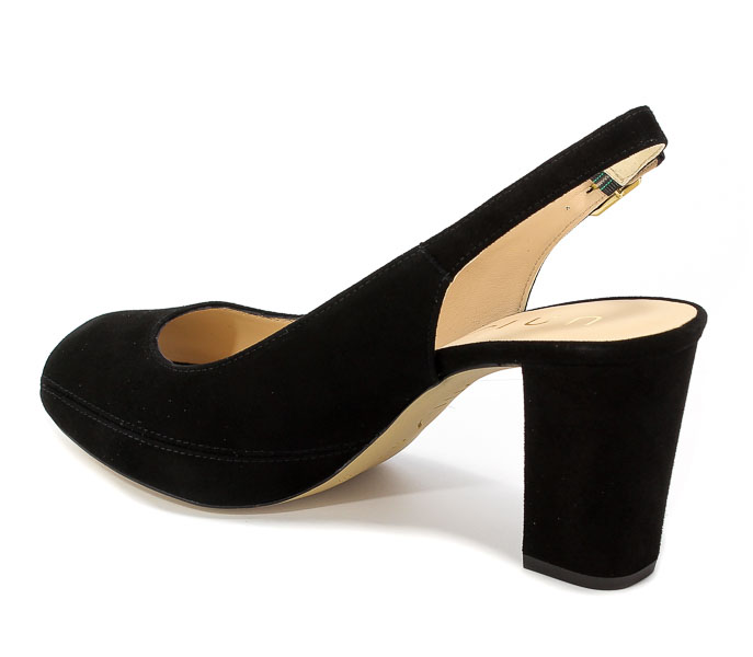 Sandały Unisa Nick 18 Ks Black Kid Suede