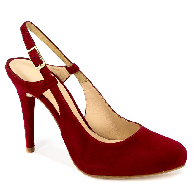 Sandały Unisa Safeo Ks Garnet Kid Suede