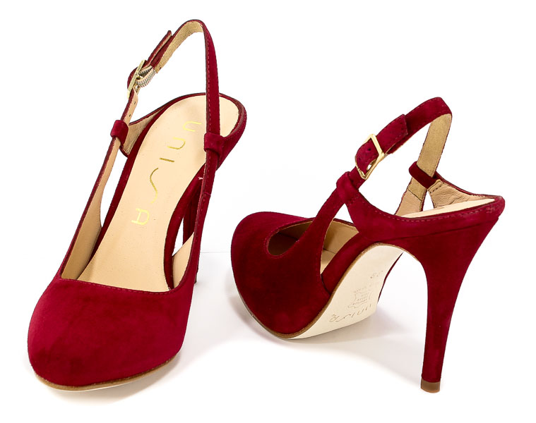 Sandały Unisa Safeo Ks Garnet Kid Suede
