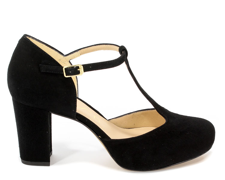 Sandały Unisa Netan 18 Ks Black Kid Suede