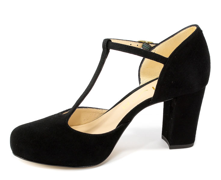 Sandały Unisa Netan 18 Ks Black Kid Suede